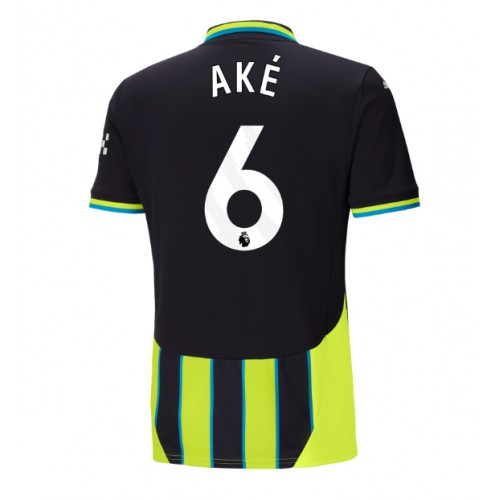 Pánský Fotbalový dres Manchester City Nathan Ake #6 2024-25 Venkovní Krátký Rukáv